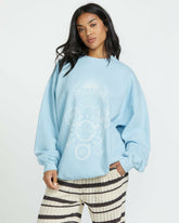 Ride In Crew Sweatshirt - Washed Chambray | Billabong Women