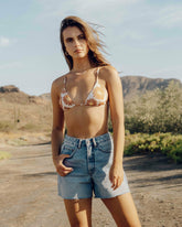 Riley Cut-Off Denim Shorts - Faded Indigo Fray | Billabong Women