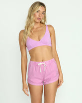 Road Trippin Elastic Waist Shorts - Bright Rose | Billabong Women