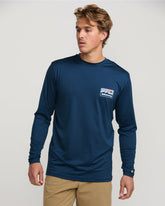 Runner Loose Fit Long Sleeve Surf Tee - Midnight | Billabong Men