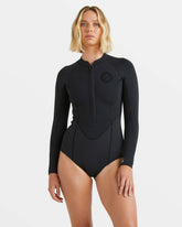 Salty Dayz Natural Flatlock Long Sleeve Springsuit - Black | Billabong Women