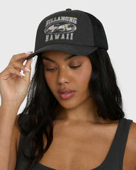 Shadow Tropics Hi Trucker Hat - Black Pebble | Billabong Women