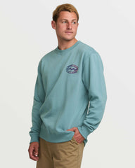Short Sands Crew Sweatshirt - Washed Blue | Billabong Men