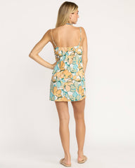 So Chill Mini Dress - White Print | Billabong Women