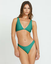 Sol Searcher Ava Tank Bikini Top - Evergreen | Billabong Women