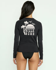 Sol Searcher Long Sleeve Rashguard - Black Pebble | Billabong Women