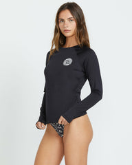 Sol Searcher Rashguard - Black Pebble | Billabong Women