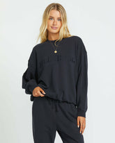 So Typical Kendal Crew Sweatshirt - Black Pebble | Billabong Women