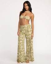 Split Spirit Elastic Waist Pants - Green Tea | Billabong Women