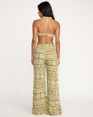 Split Spirit Elastic Waist Pants - Green Tea | Billabong Women