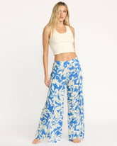 Split Spirit Elastic Waist Pants - True Blue | Billabong Women