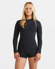 2/2mm Spring Fever Natural Upcycler Flatlock Back Zip Long Sleeve Spri | Billabong Women