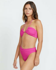 Summer High Drew Bandeau Bikini Top - Fiesta Pink | Billabong Women