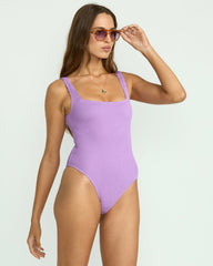 Summer High Square Neck One-Piece Swimsuit - Paradise Purple | Billabong Women