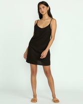 Summer Love Mini Slip Dress - Black | Billabong Women