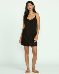 Summer Love Mini Slip Dress - Black | Billabong Women