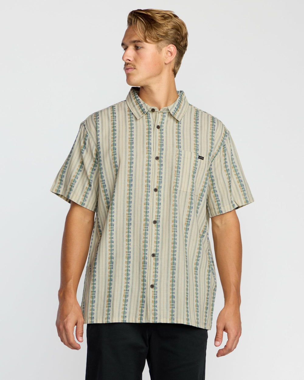 Sundays Jacquard Short Sleeve Shirt - Cream | Billabong Men