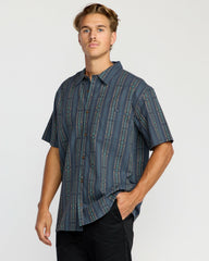 Sundays Jacquard Short Sleeve Shirt - Dark Navy | Billabong Men