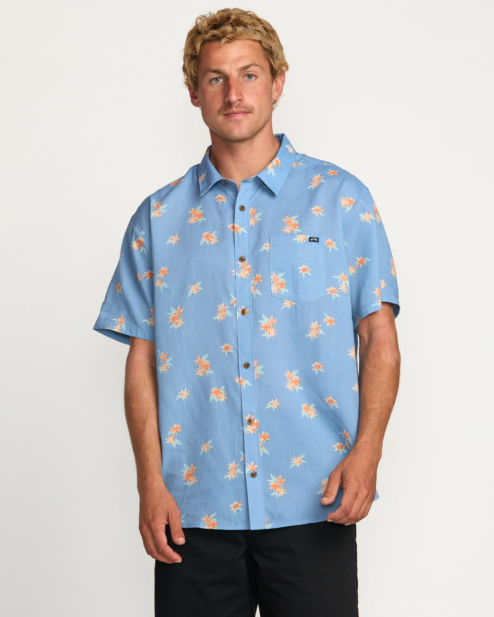 Sundays Mini Short Sleeve Shirt - Carolina Blue | Billabong Men