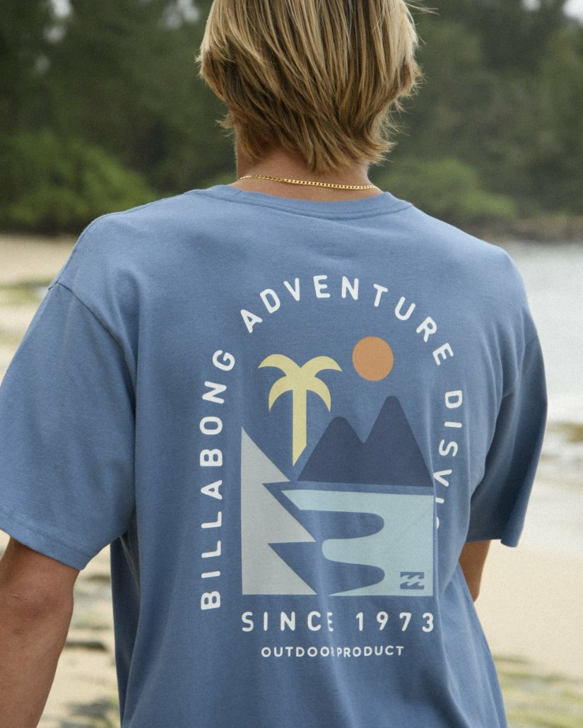 Sundown A/Div Tee - Carolina Blue | Billabong Men