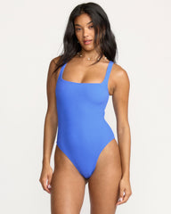 Sunrays Square Neck One-Piece Swimsuit - Tidal Blue | Billabong Women
