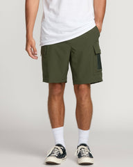 Surftrek Cargo Hybrid Shorts - Dark Military | Billabong Men