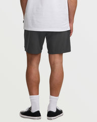 Surftrek Perforated Elastic 17" Hybrid Shorts - Black | Billabong Men