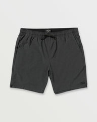 Surftrek Perforated Elastic 17" Hybrid Shorts - Black | Billabong Men