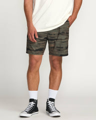 Surftrek Perforated Elastic 17" Hybrid Shorts - Dark Military | Billabong Men