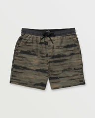Surftrek Perforated Elastic 17" Hybrid Shorts - Dark Military | Billabong Men