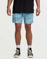 Surftrek Perforated Elastic 17" Hybrid Shorts - Glacier Blue | Billabong Men