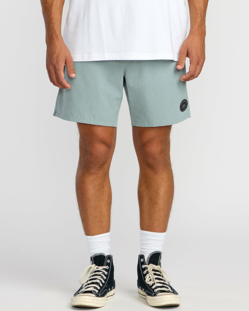 Surftrek Perforated Elastic 17" Hybrid Shorts - Sea Blue | Billabong Men