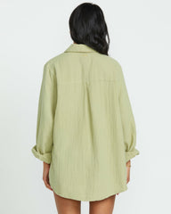 Sweet Swell Long Sleeve Shirt - Avocado | Billabong Women