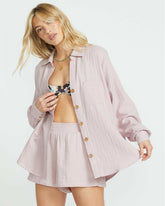 Sweet Swell Long Sleeve Shirt - Haze | Billabong Women