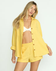 Sweet Swell Long Sleeve Shirt - Fresh Squeezed | Billabong Women