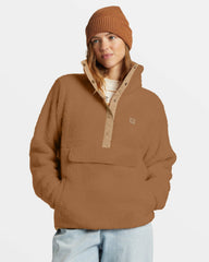 Switchback Mock Neck Fleece - Sandalwood | Billabong Women