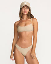 Tanlines Jaclyn Crop Bikini Top - Cobblestone | Billabong Women