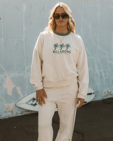 Triple Palms Crewneck Sweatshirt - Whitecap | Billabong Women