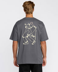 Up The Beach Regular Short Sleeve T-Shirt - Char | Billabong Men