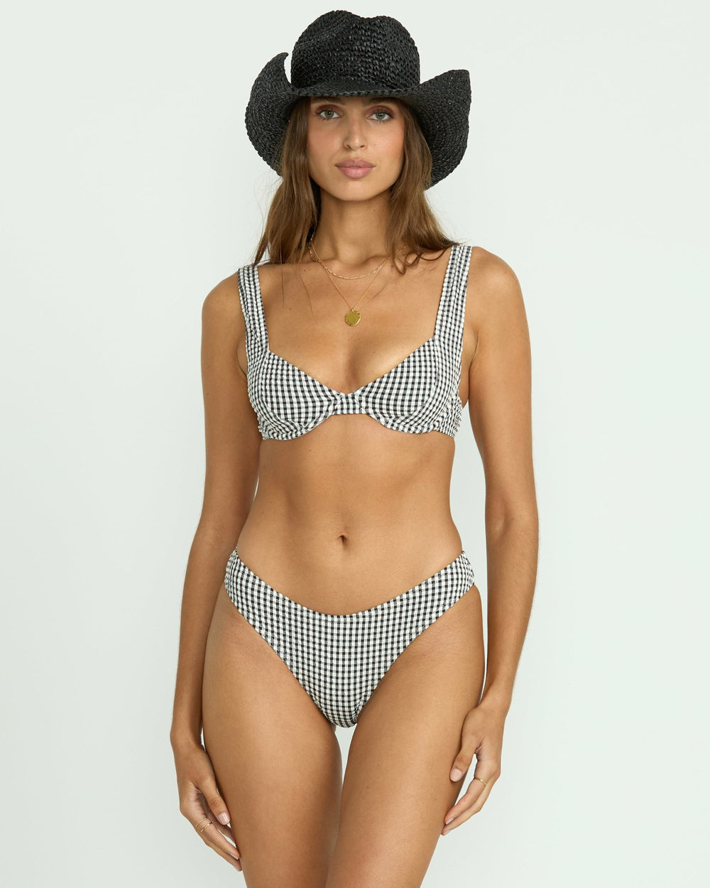 Wave Check Chloe Underwire Bikini Top - Black Pebble | Billabong Women