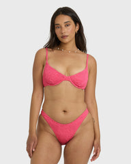 Were Wild Demi Underwire Bikini Top - Paradise Pink | Billabong Women