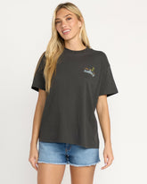 What A Vibe Tee - Off Black | Billabong Women