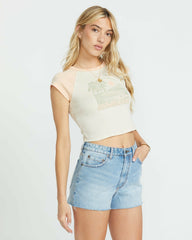 Two Tone Short Sleeve Tee - Soft Peach | Billabong Women