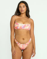 Tropic Wave Reversible Jaclyn Crop Bikini Top - Multi | Billabong Women