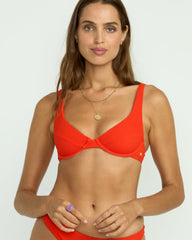 Red Aloha Marina Underwire Bikini Top - Red Aloha | Billabong Women