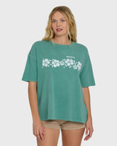 Make It Tropical Short Sleeve T-Shirt - Island Green | Billabong Women