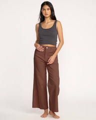 Free Fall High-Waist Cord Pants - Espresso | Billabong Women
