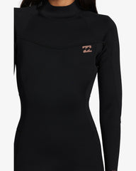 3/2mm Foil GBS Back Zip Wetsuit - Black | Billabong Women