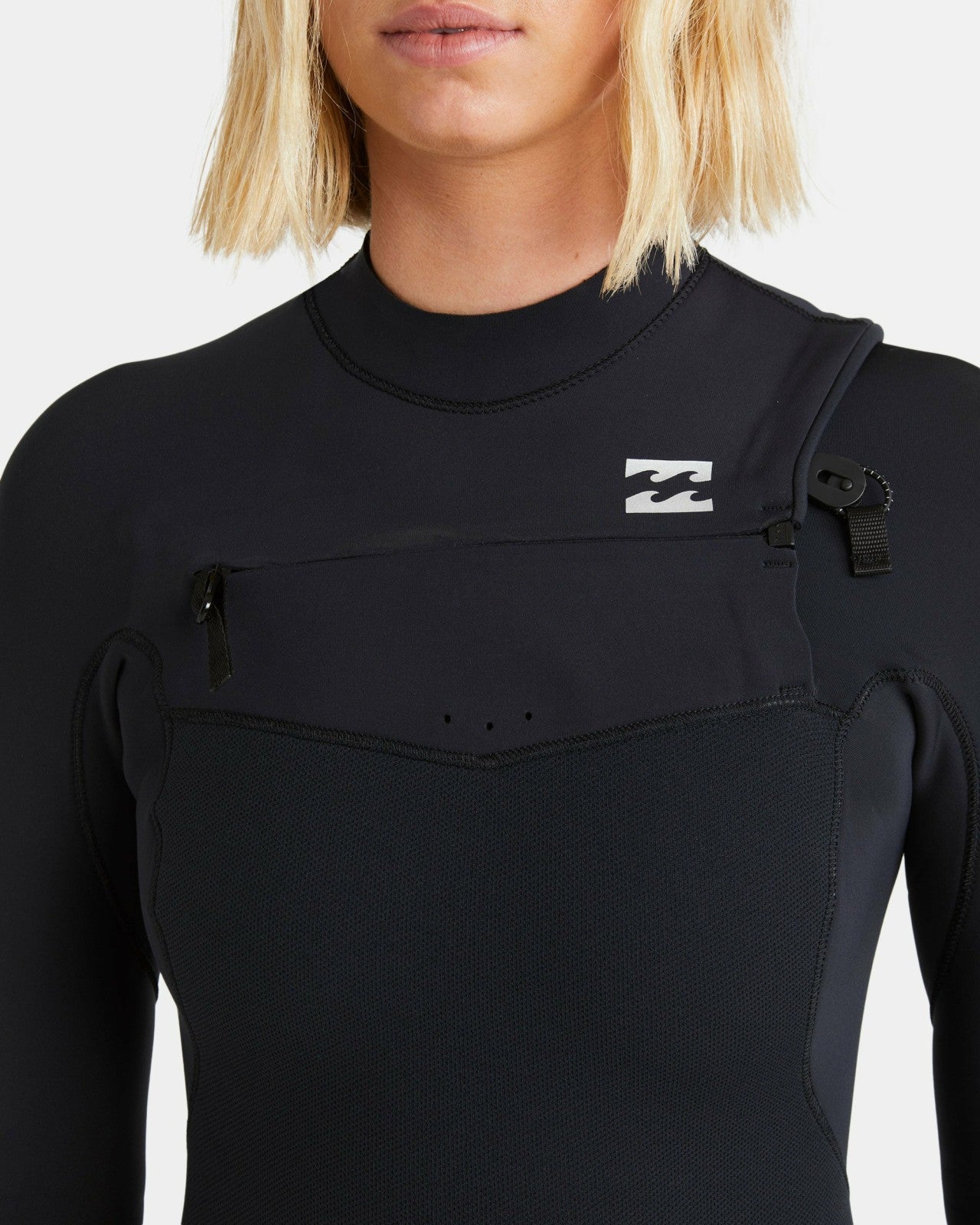 3/2mm Furnace Natural GBS Chest Zip Fullsuit - Black Tiki | Billabong Women