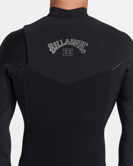 3/2mm Furnace Natural Upcycler GBS Chest Zip Wetsuit - Black | Billabong Men